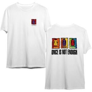 1990S The Body Shop Once Is Not Enough 2 Sided Graphic Retro Collector T Shirt